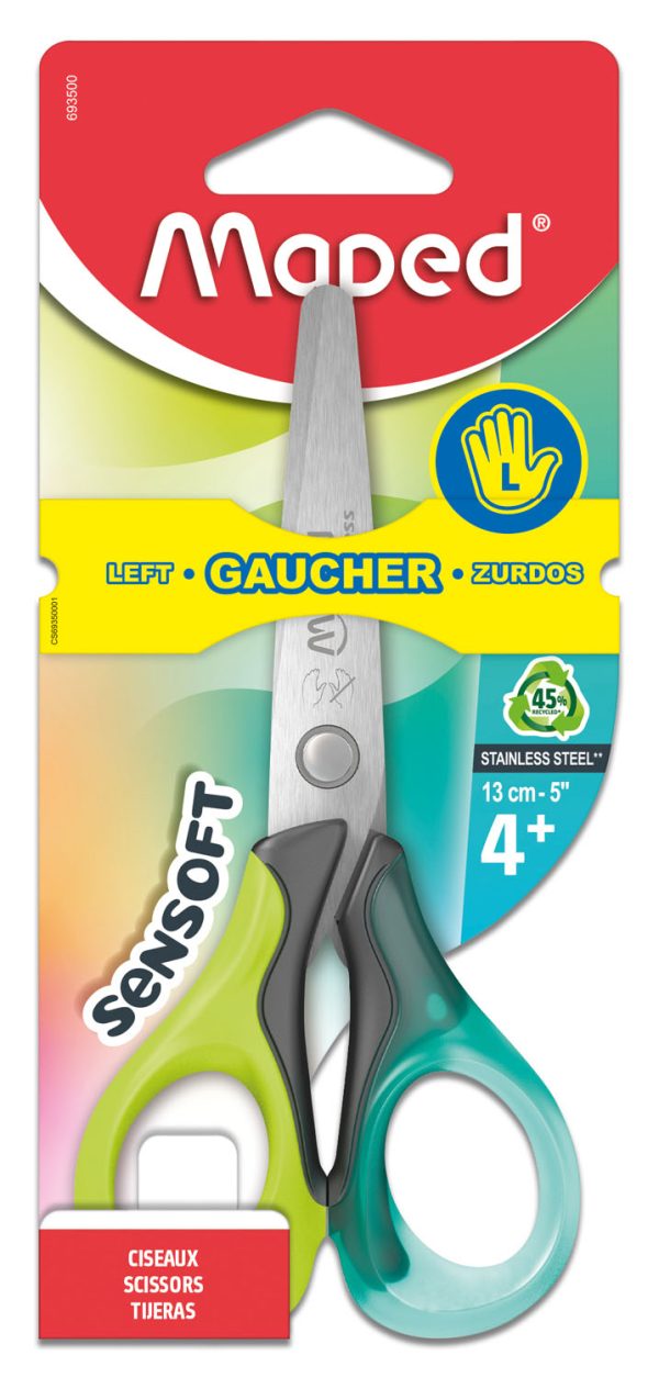 TOKOSHA CREATIVE CUTTER UC-500 シザー Sensoft Left-Handed School Scissors 5″ – Maped Helix USA