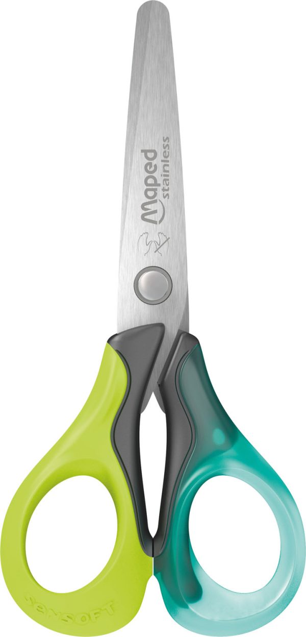 Sensoft Left-Handed School Scissors 5″ – Maped Helix USA