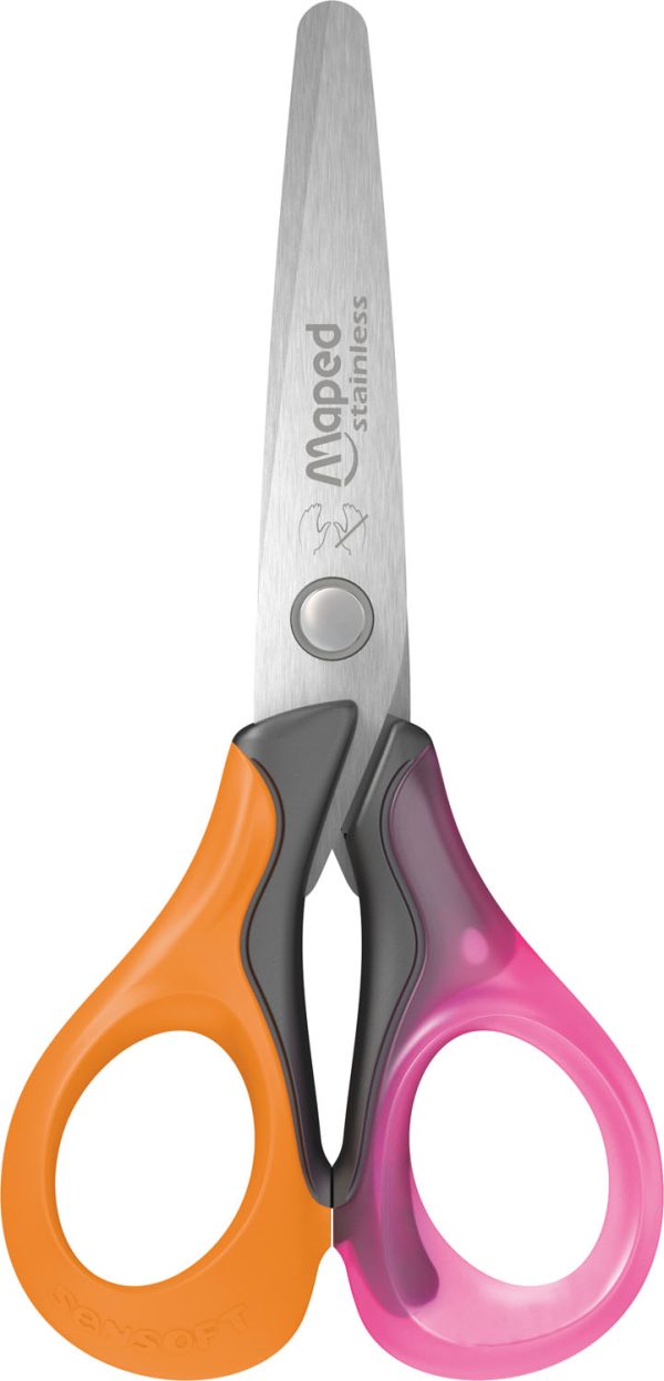 Sensoft Left-Handed School Scissors 5″ – Maped Helix USA